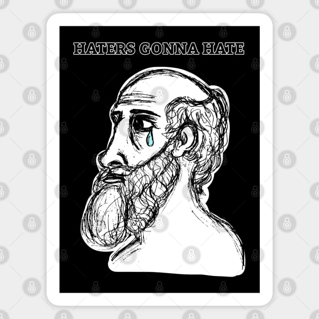 Sad Hippocrates (Large Print) Magnet by Aeriskate